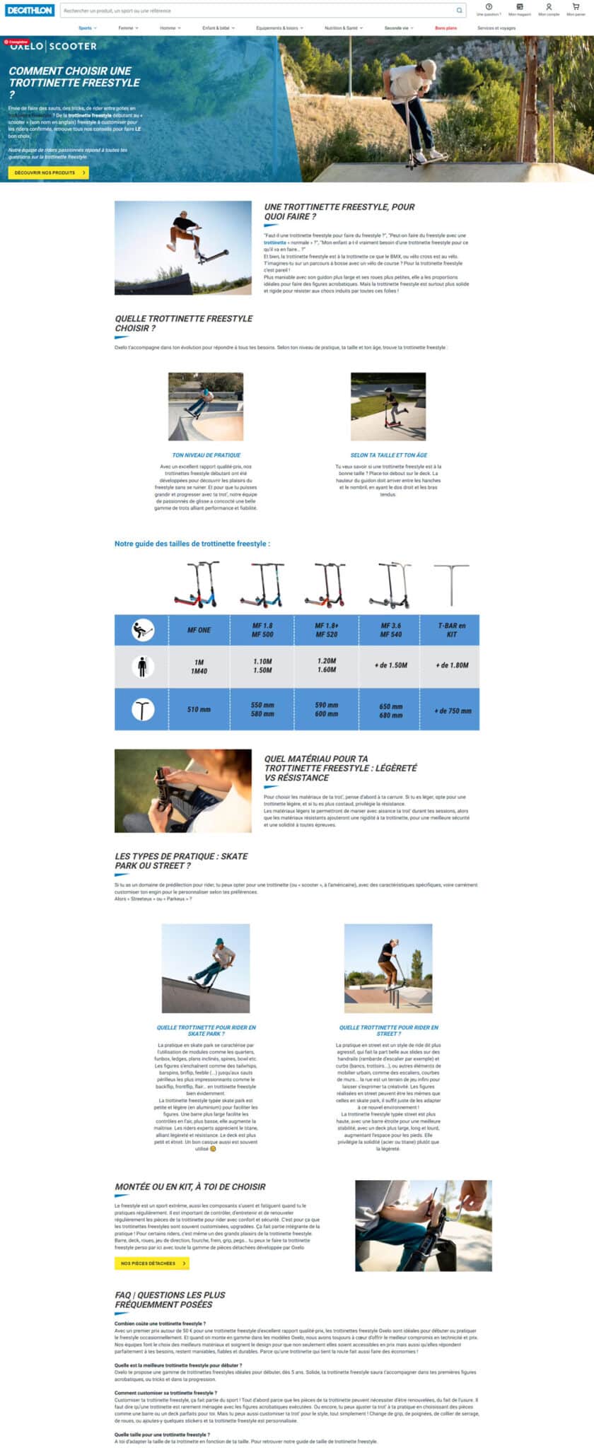 Guide d'achat Decathlon